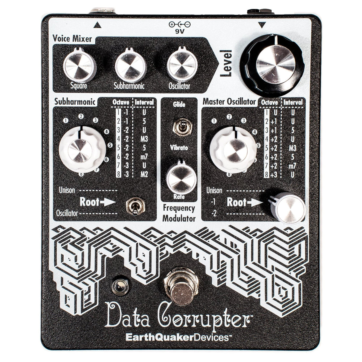 Earthquaker Devices Data Corrupter Modulated Monophonic Harmonizing PLL Bundle w/ Truetone 1 Spot 9v Adapter -