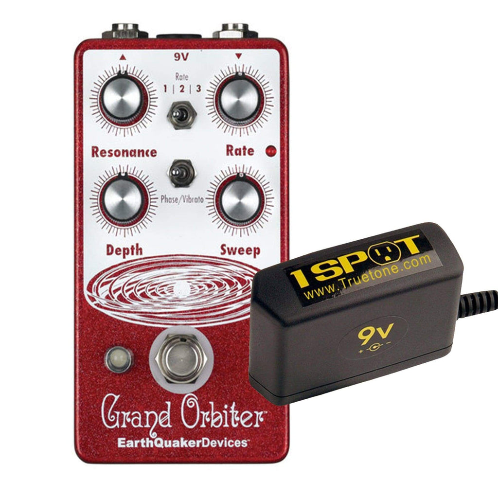 Earthquaker Devices Grand Orbiter Phase Machine V3 Bundle w/ Truetone 1 Spot Space Saving 9v Adapter - MusicMarket