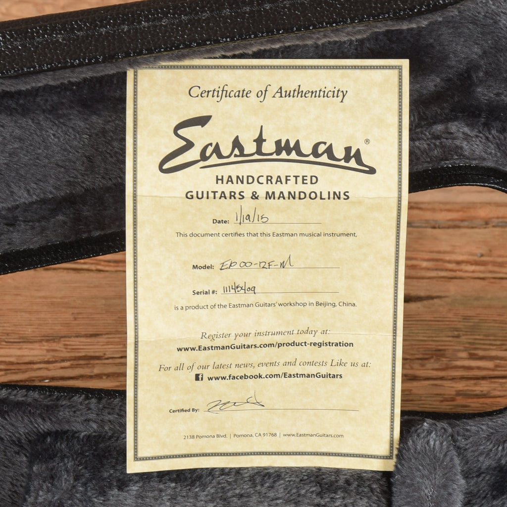 Eastman E10OO-M 12-Fret Solid Mahogany Natural - View 10 | MusicMarket