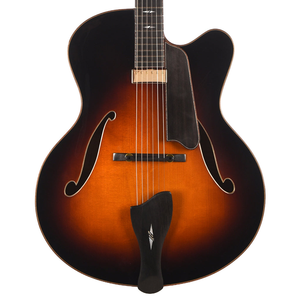 Eastman AR910CE 17" Thermo-Cure Maple Archtop Sunburst - View 2 | MusicMarket