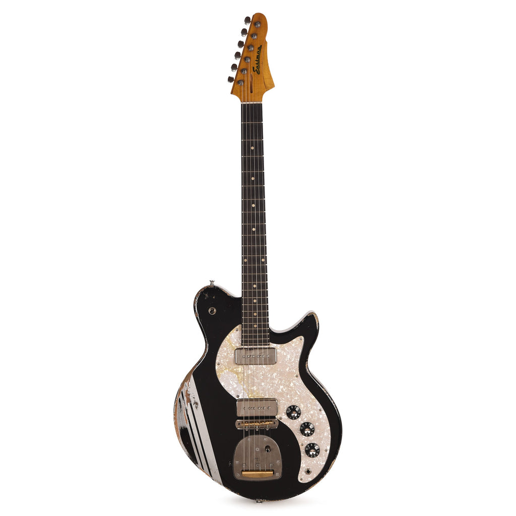 Eastman Kauffmann Series Offset Classic Roasted Oregon Pine Bull Black w/Competition Stripe - View 4 | MusicMarket