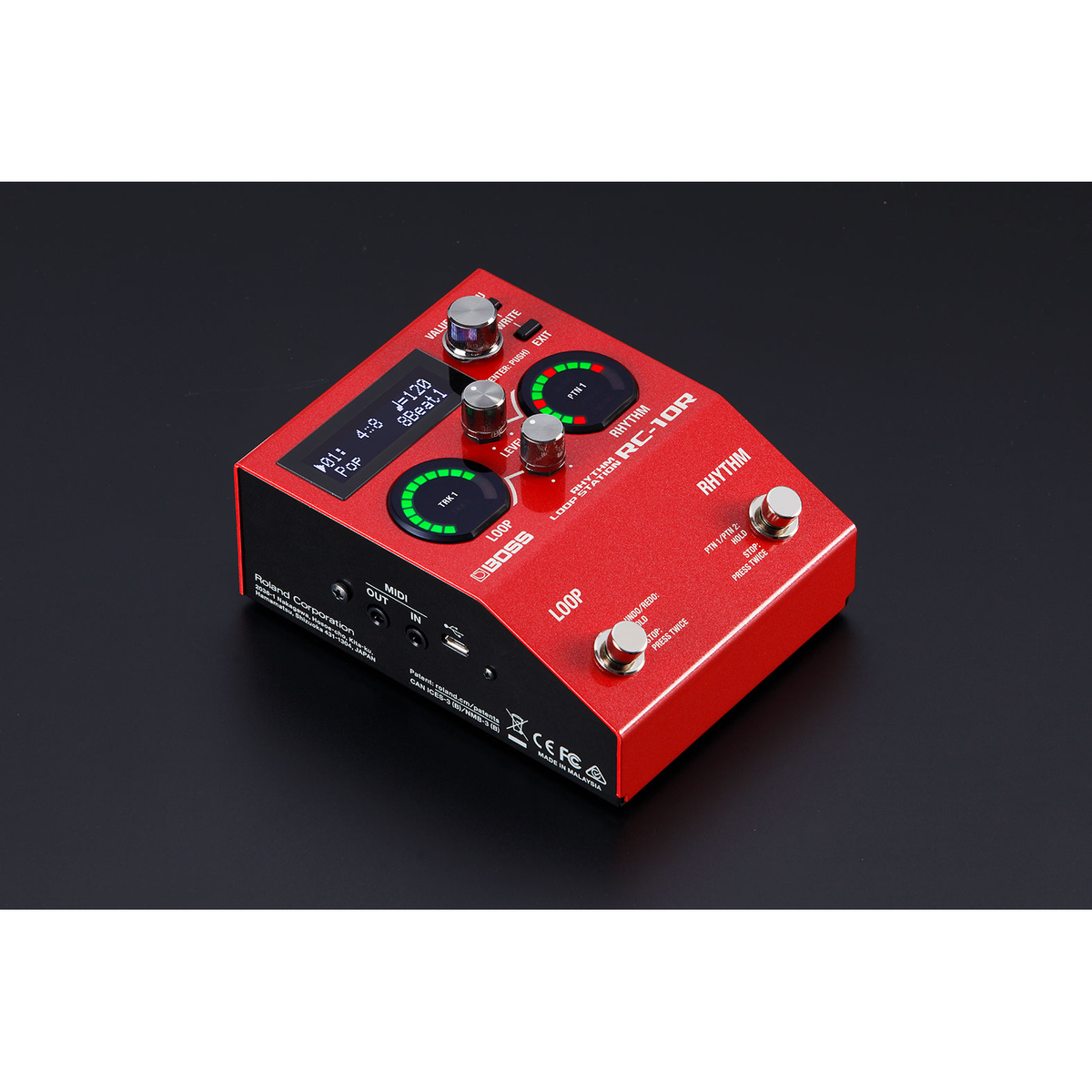 Boss RC-10R Rhythm Loop Station Pedal - Mint, Open Box - View 6 | MusicMarket
