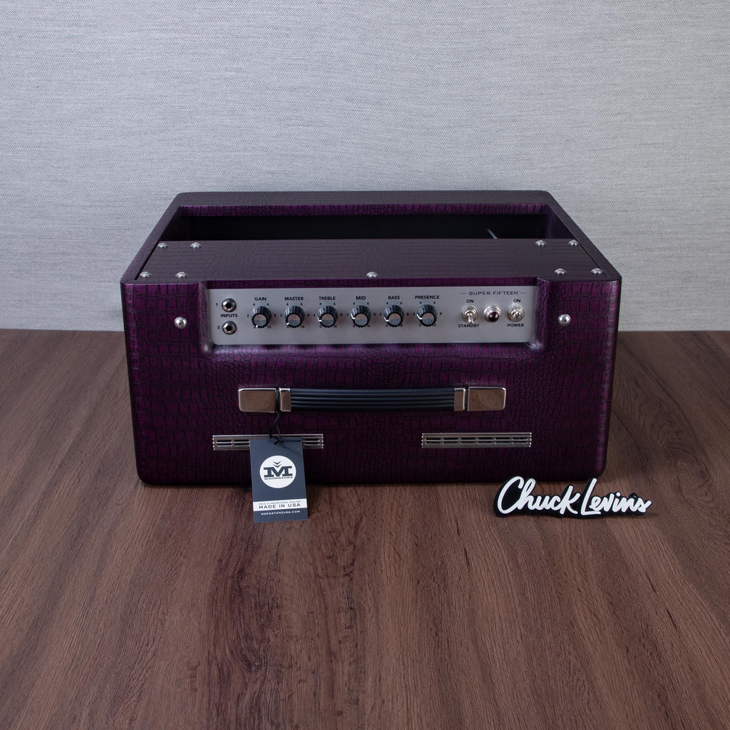Magnatone Super Fifteen 1x12-Inch Tube Combo Guitar Amplifier - Purple - View 4 | MusicMarket