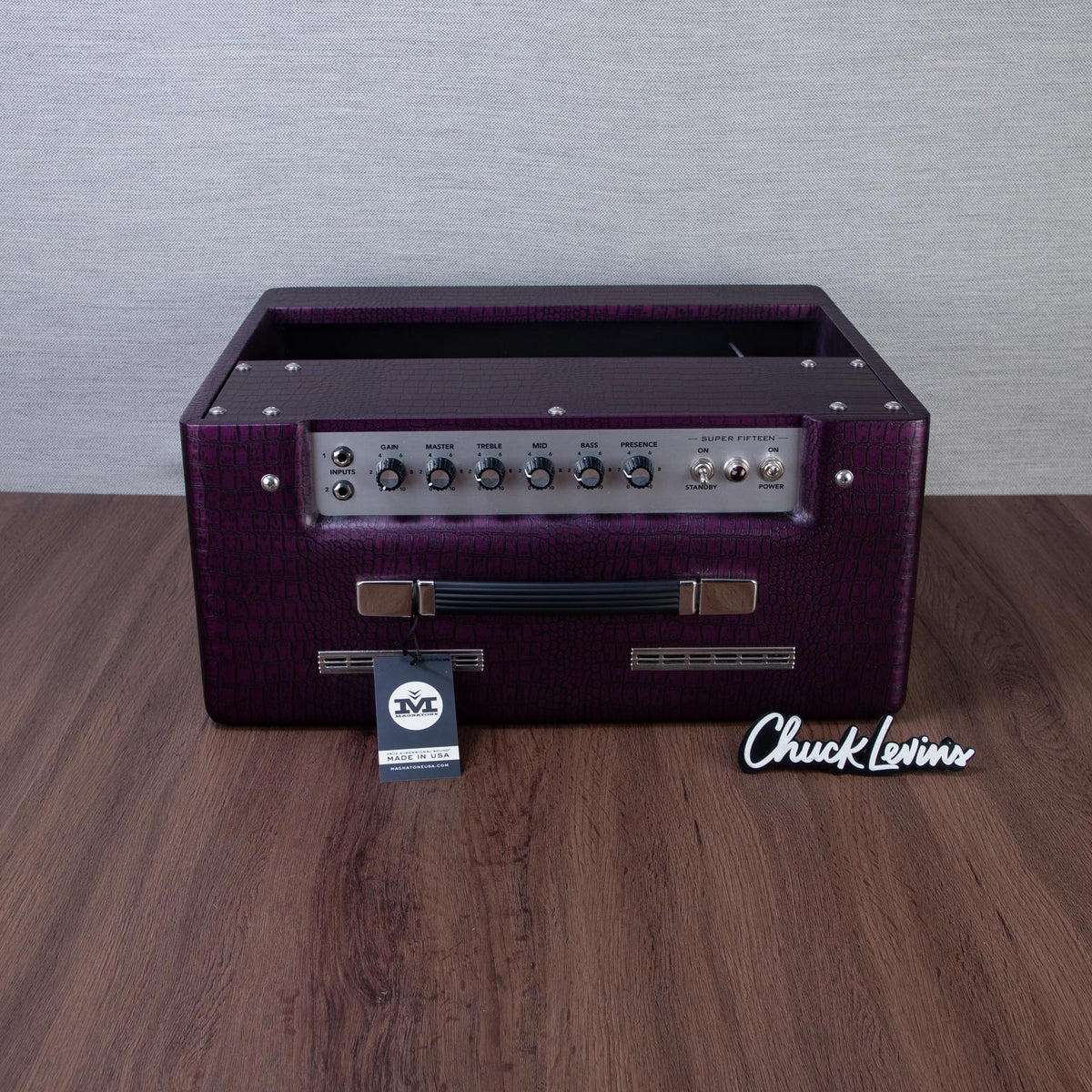 Magnatone Super Fifteen 1x12-Inch Tube Combo Guitar Amplifier - Purple - View 4 | MusicMarket