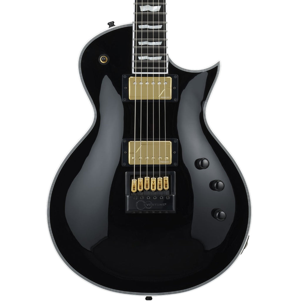 ESP E-II Eclipse Full Thickness Evertune Electric Guitar, Black w/ Case - MusicMarket