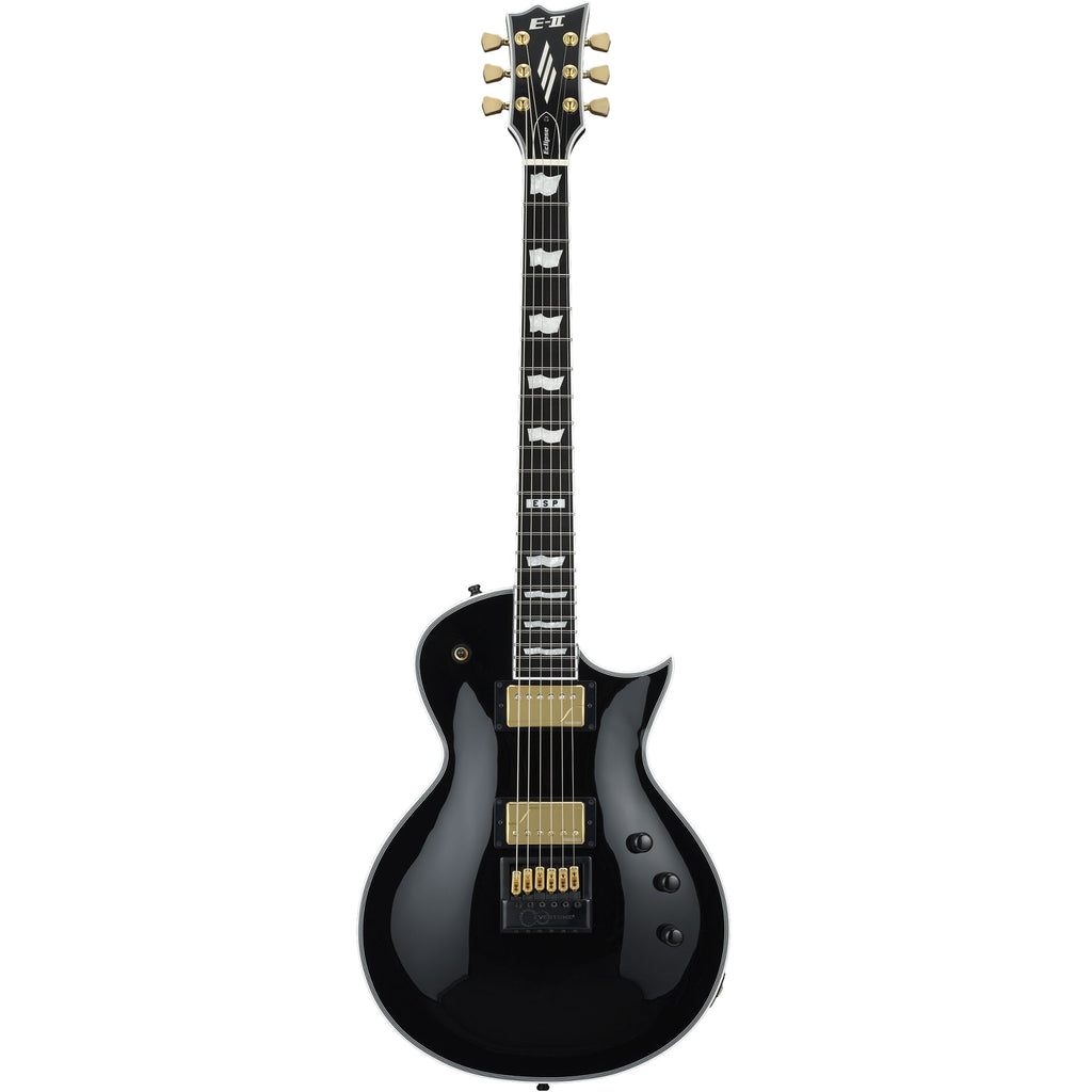ESP E-II Eclipse Full Thickness Evertune Electric Guitar, Black w/ Case - View 2 | MusicMarket