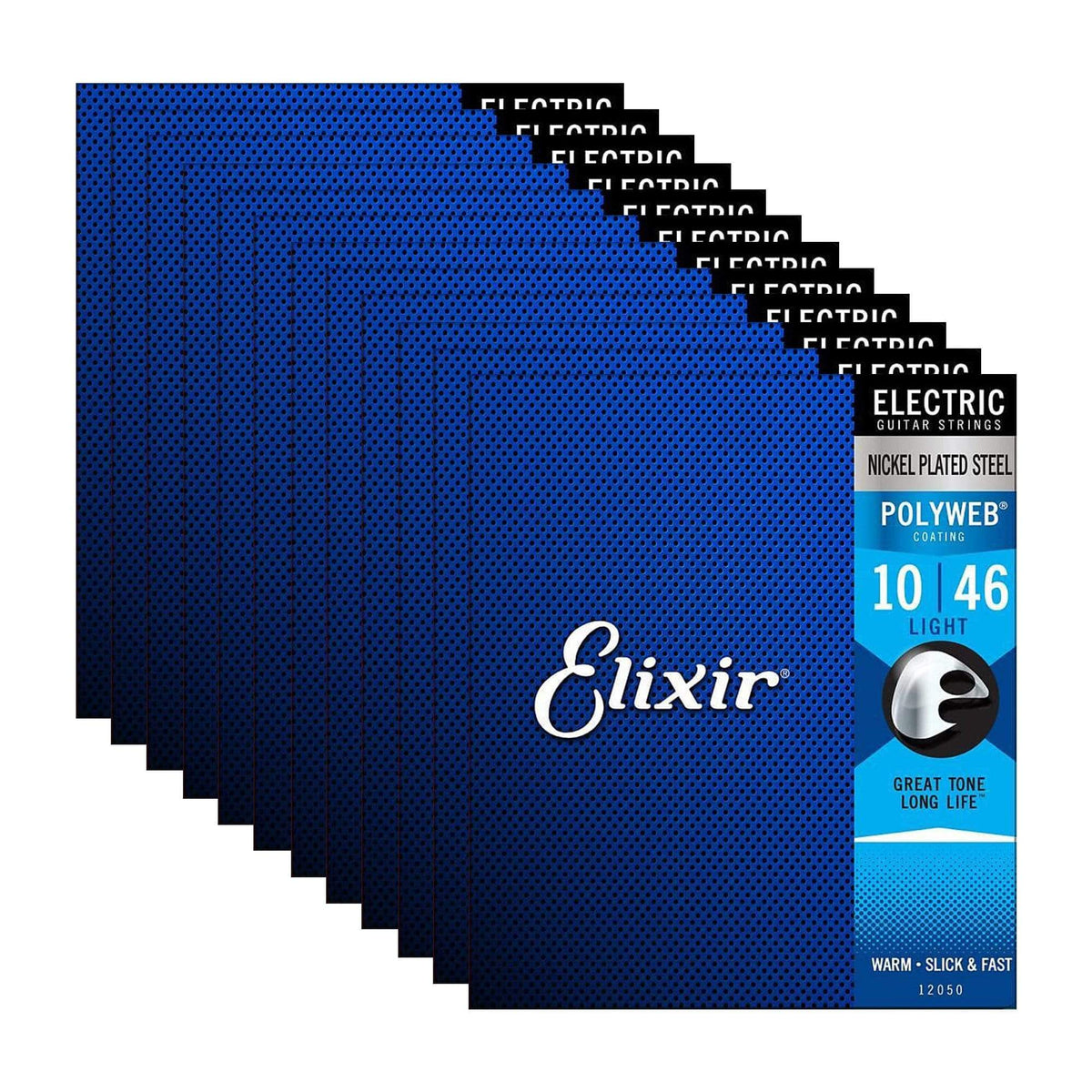 Elixir 12050 Electric Poly Light 10-46 12 Pack Bundle - MusicMarket