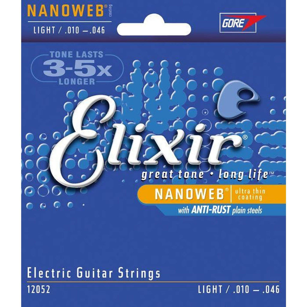 Elixir 12052 Electric Nano Light 10-46 (12 Pack Bundle) - View 2 | MusicMarket
