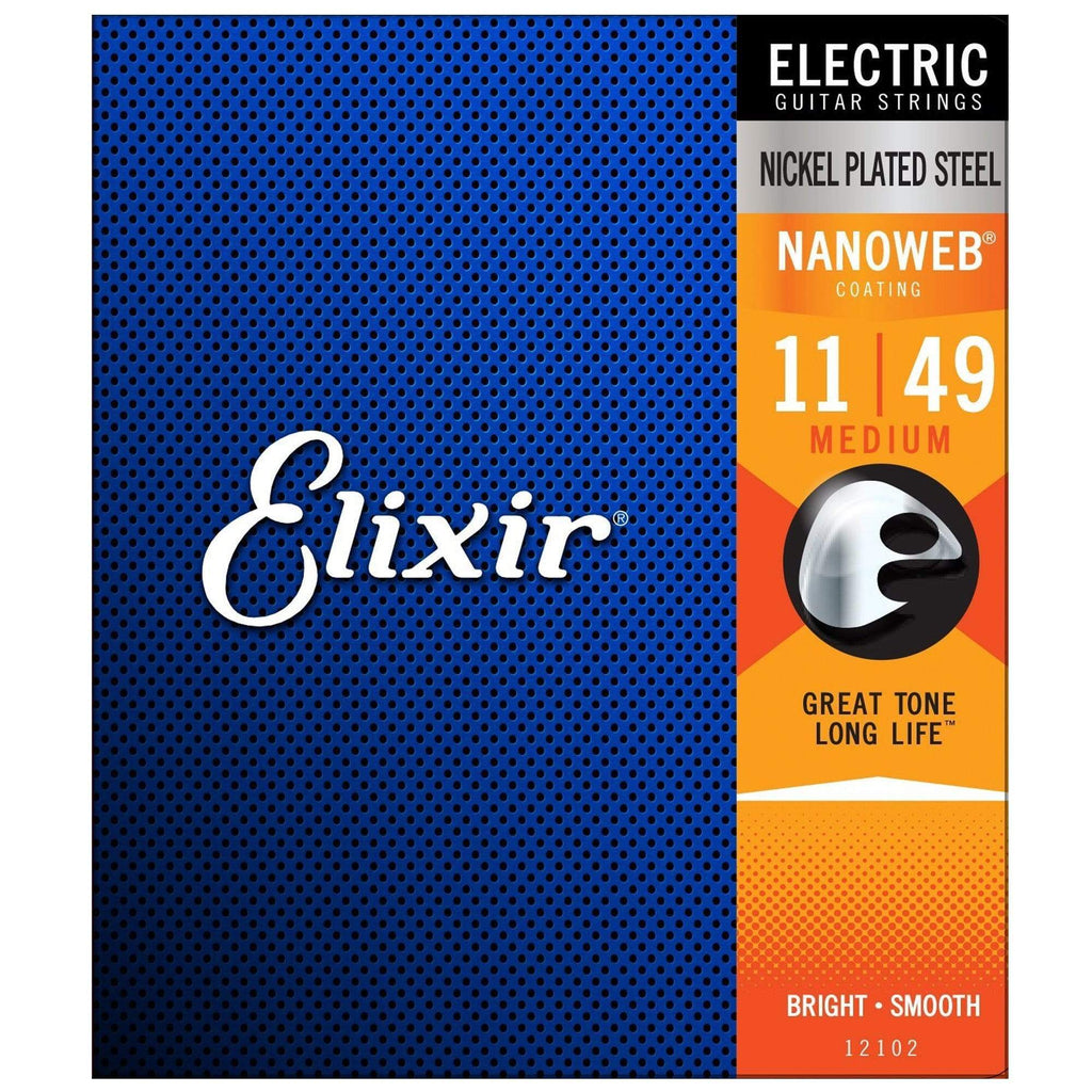Elixir 12102 Electric Nano Medium 11-49 (12 Pack Bundle) - View 2 | MusicMarket