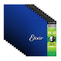 Elixir 19002 Optiweb Electric Guitar Strings Super Light 9-42 12 Pack Bundle - MusicMarket