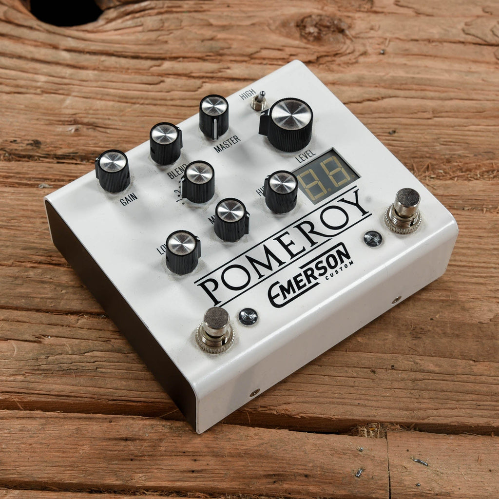 Emerson Custom Pomeroy Analog Overdrive Distortion White - MusicMarket