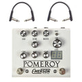 Emerson Custom Pomeroy Analog Overdrive Distortion White w/RockBoard Flat Patch Cables Bundle - MusicMarket