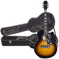 Epiphone EJ-200SCE Solid Top Acoustic-Electric Vintage Sunburst and Epiphone Hardshell Case Bundle - MusicMarket