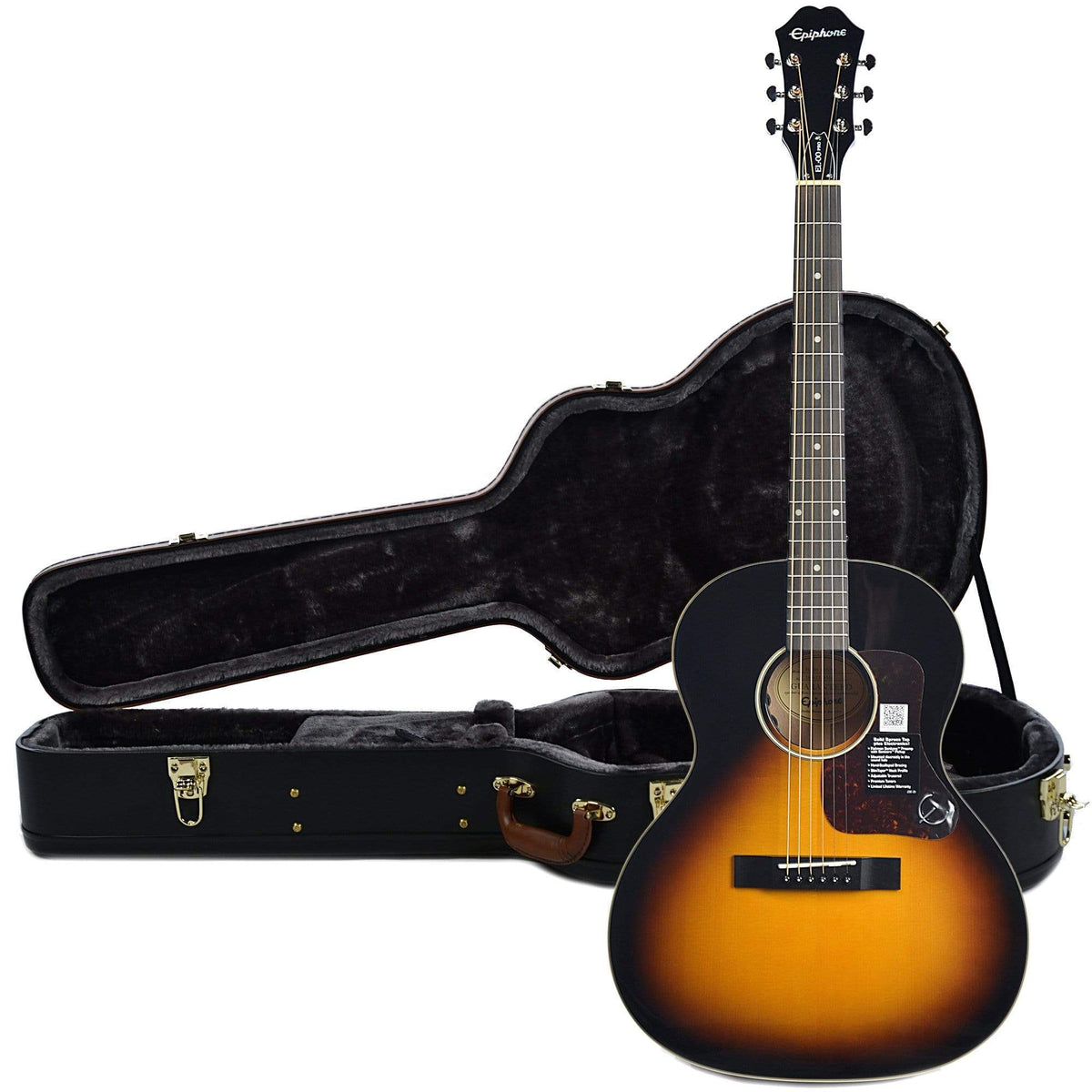 Epiphone EL-00 Pro Acoustic-Electric Vintage Sunburst NH w/Fishman SoniTone and Epiphone Hardshell Case Bundle -