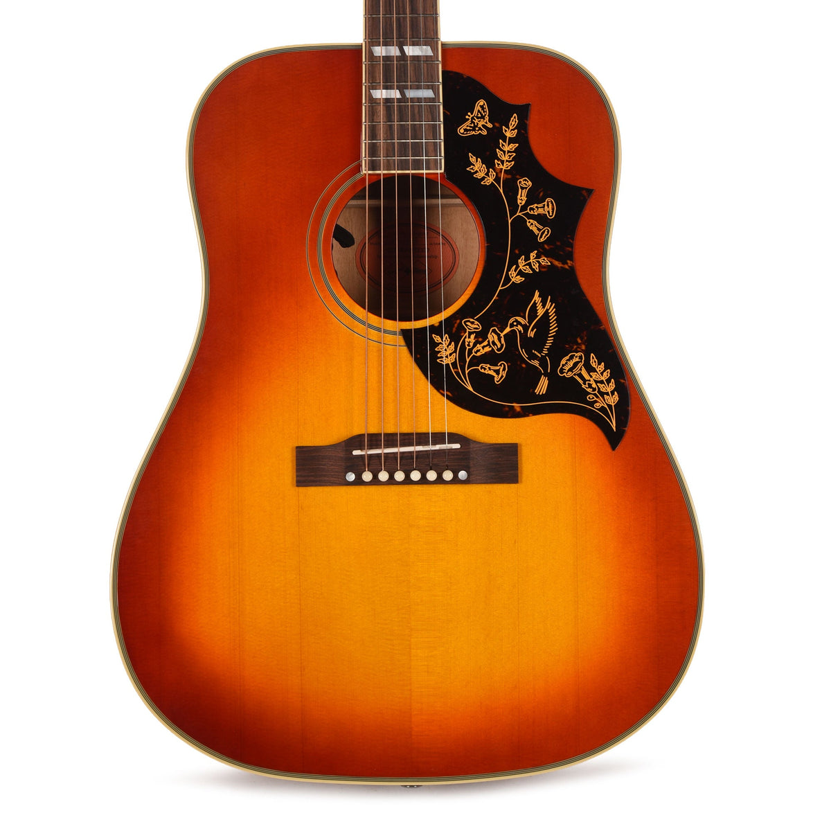 Epiphone Inspired by Gibson Custom 1960 Hummingbird Reissue Heritage Cherry Sunburst - View 2 | MusicMarket