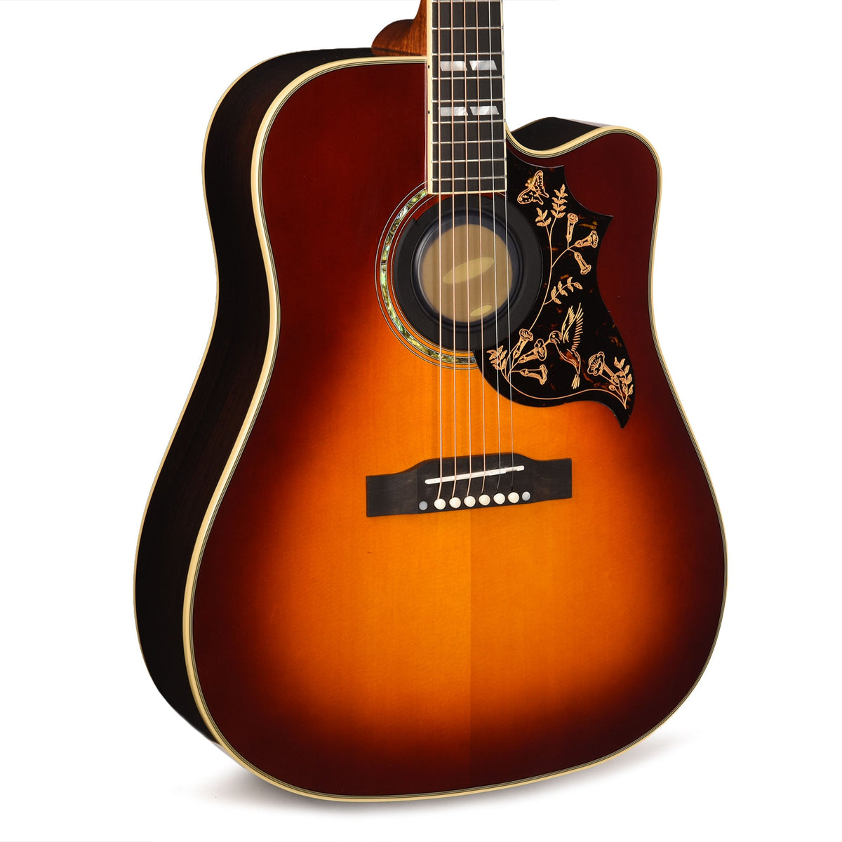 Epiphone Inspired by Gibson Custom Hummingbird Deluxe EC Autumn Burst - MusicMarket