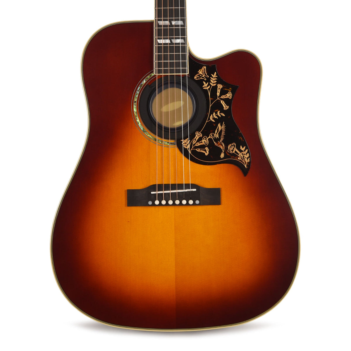 Epiphone Inspired by Gibson Custom Hummingbird Deluxe EC Autumn Burst - View 2 | MusicMarket