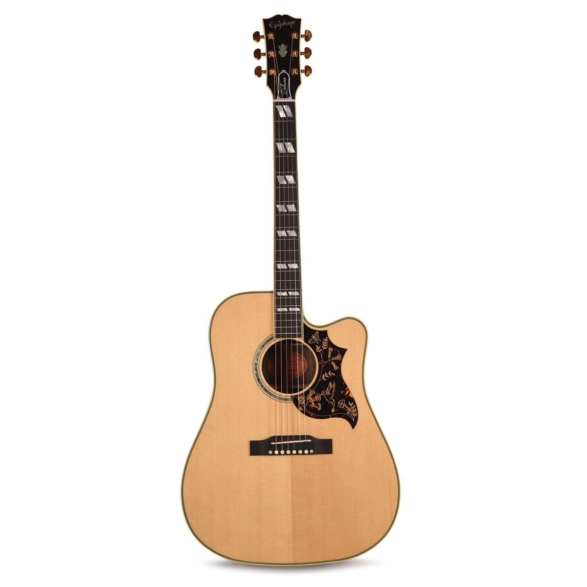 Epiphone Inspired by Gibson Custom Hummingbird Deluxe EC Natural - View 4 | MusicMarket