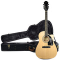 Epiphone AJ-100CE Advanced Jumbo Acoustic-Electric Natural CH and Epiphone Hardshell Case Bundle - MusicMarket