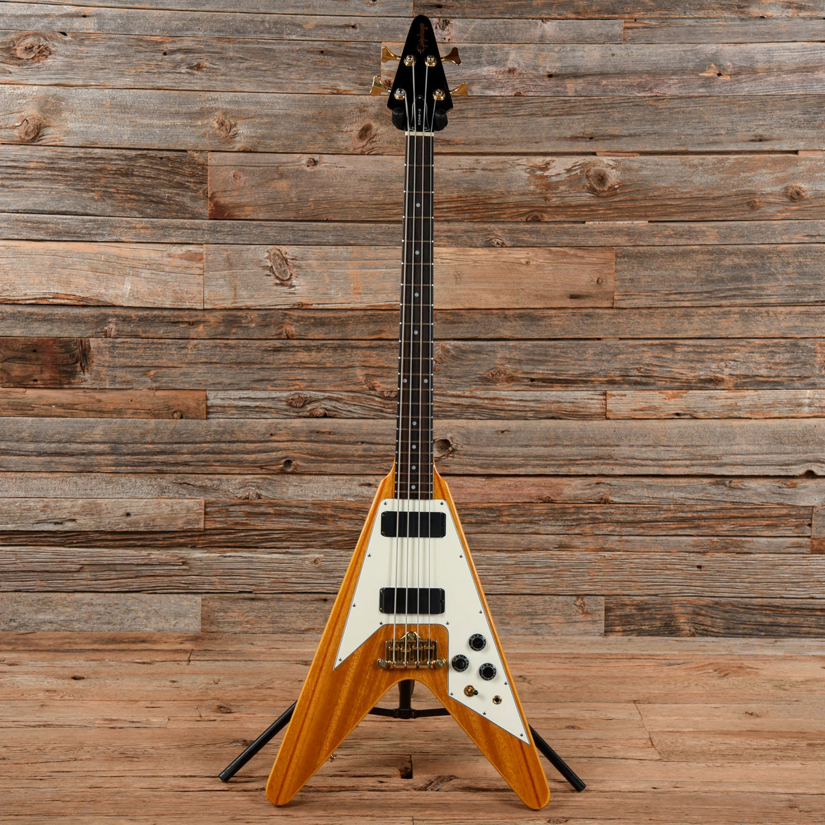 Epiphone Korina Flying V Bass Natural 1999 - View 3 | MusicMarket