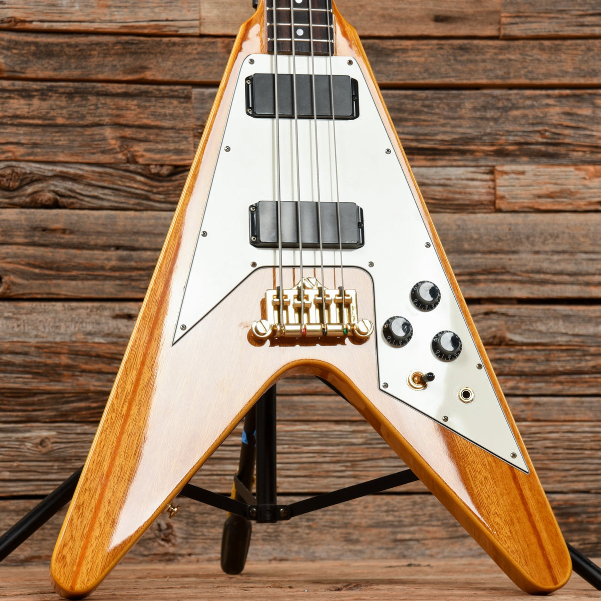 Epiphone Korina Flying V Bass Natural 1999 - View 7 | MusicMarket