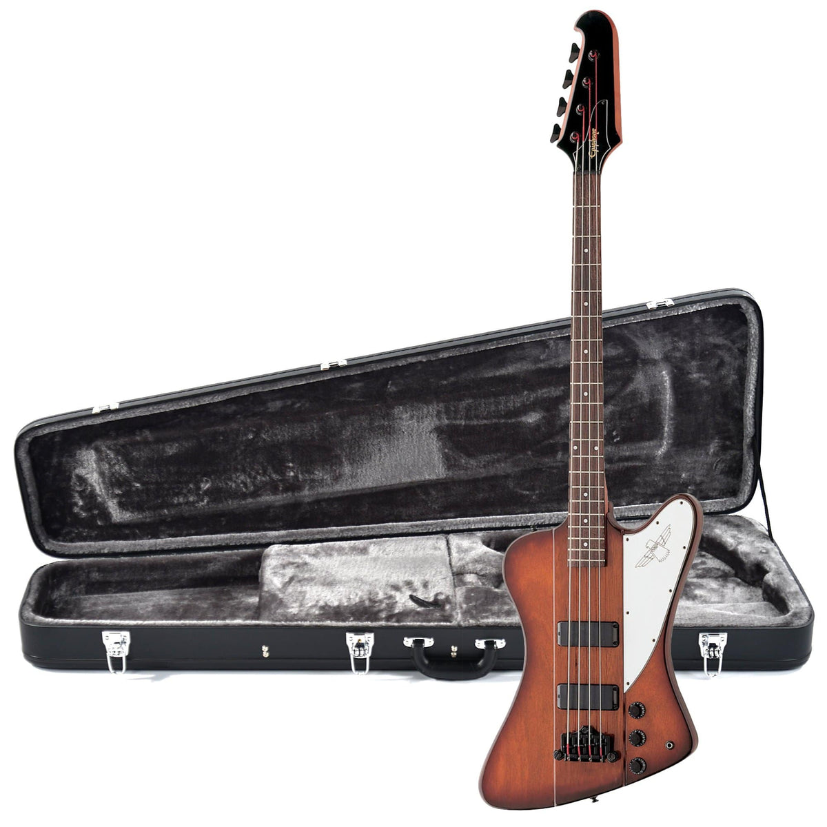 Epiphone Thunderbird-IV Reverse Vintage Sunburst BH and Epiphone Hardshell Case Bundle - MusicMarket