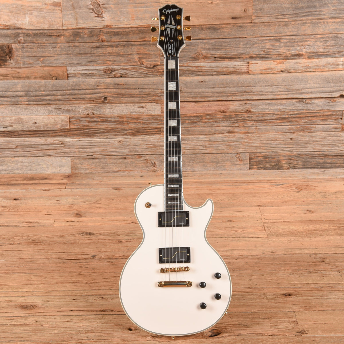Epiphone Matt Heafy Les Paul Custom Origins White 2024 - View 4 | MusicMarket