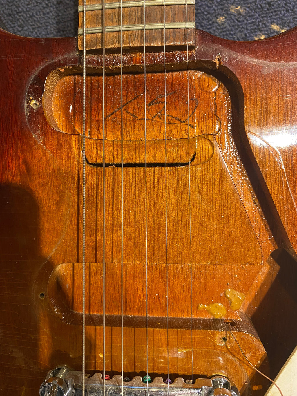 Epiphone Olympic Single Sunburst 1967 - View 11 | MusicMarket