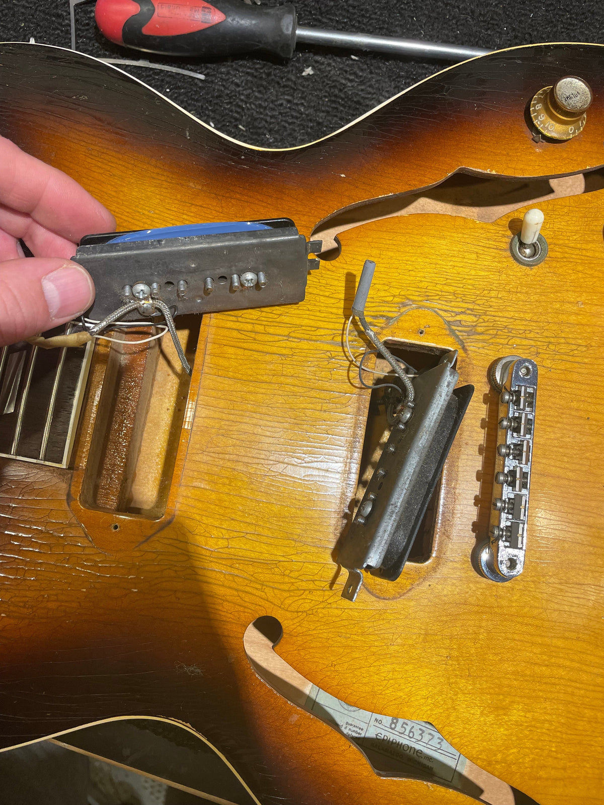 Epiphone Casino E230TD Sunburst 1966 - View 12 | MusicMarket