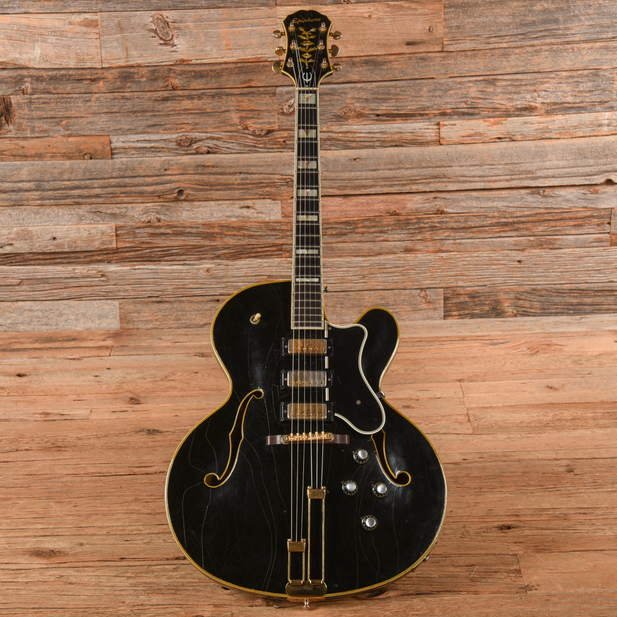 Epiphone Emperor Black Refin 1968 - View 4 | MusicMarket