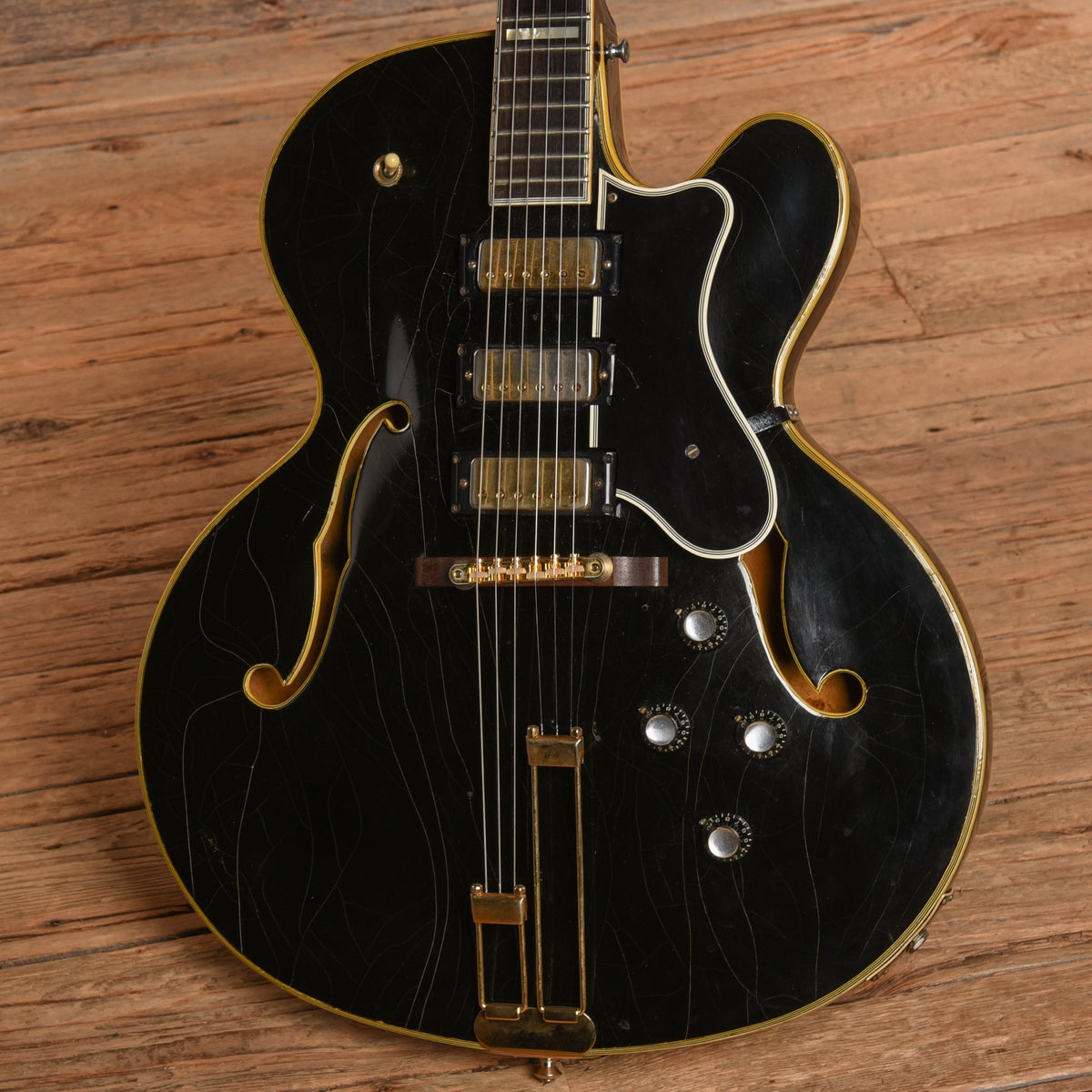 Epiphone Emperor Black Refin 1968 - View 2 | MusicMarket