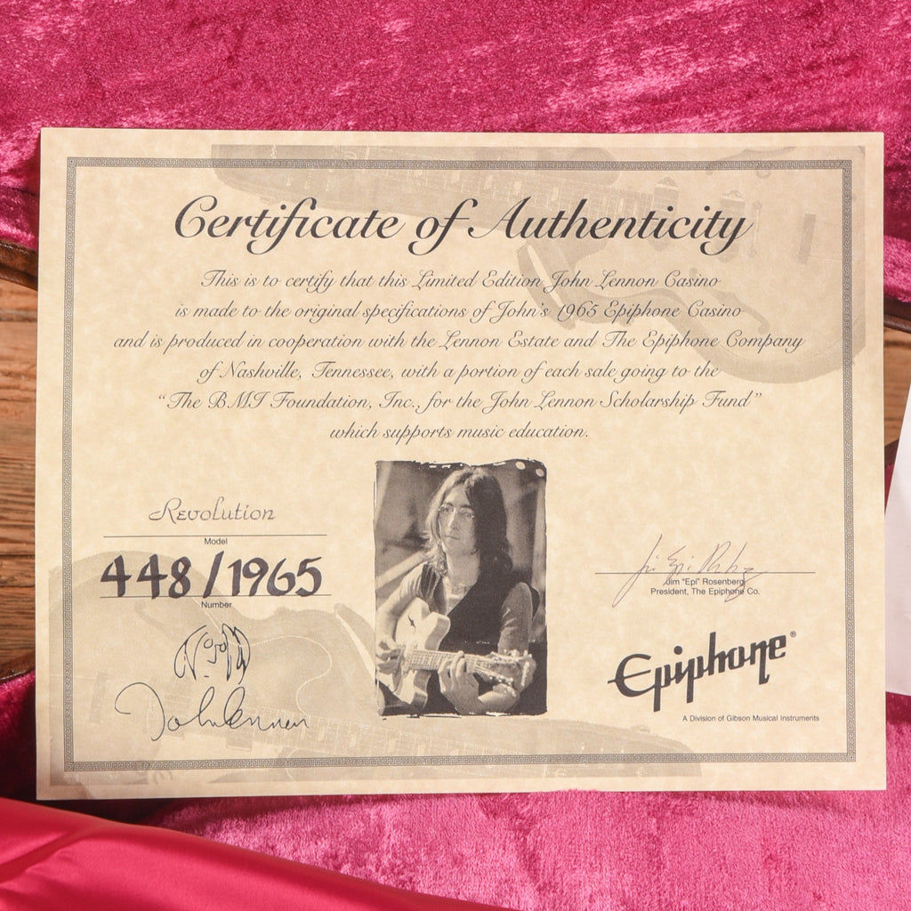 Epiphone '68 Revolution Casino Natural - View 10 | MusicMarket