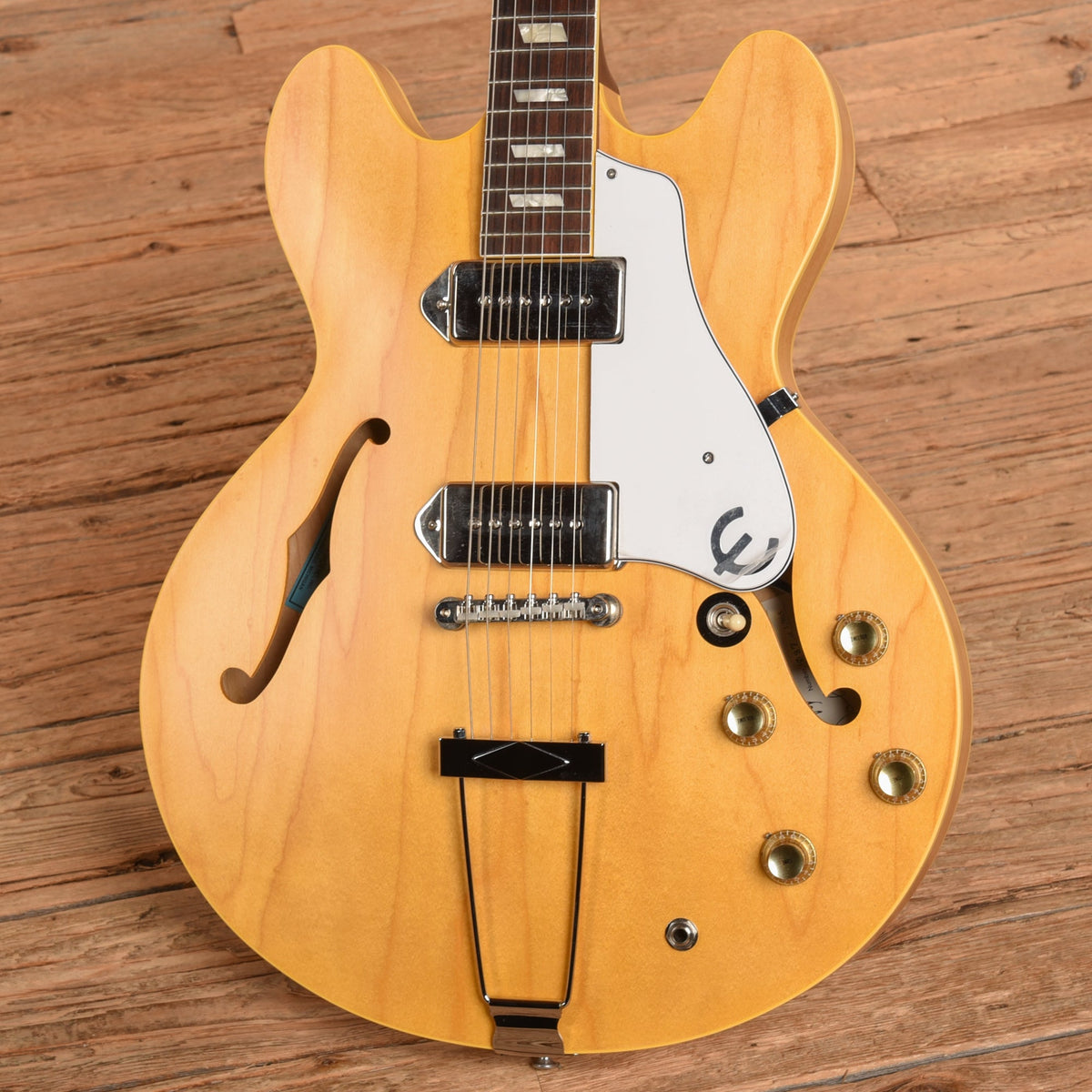 Epiphone Revolution Casino Natural - Dave Amato of REO Speedwagon - View 2 | MusicMarket