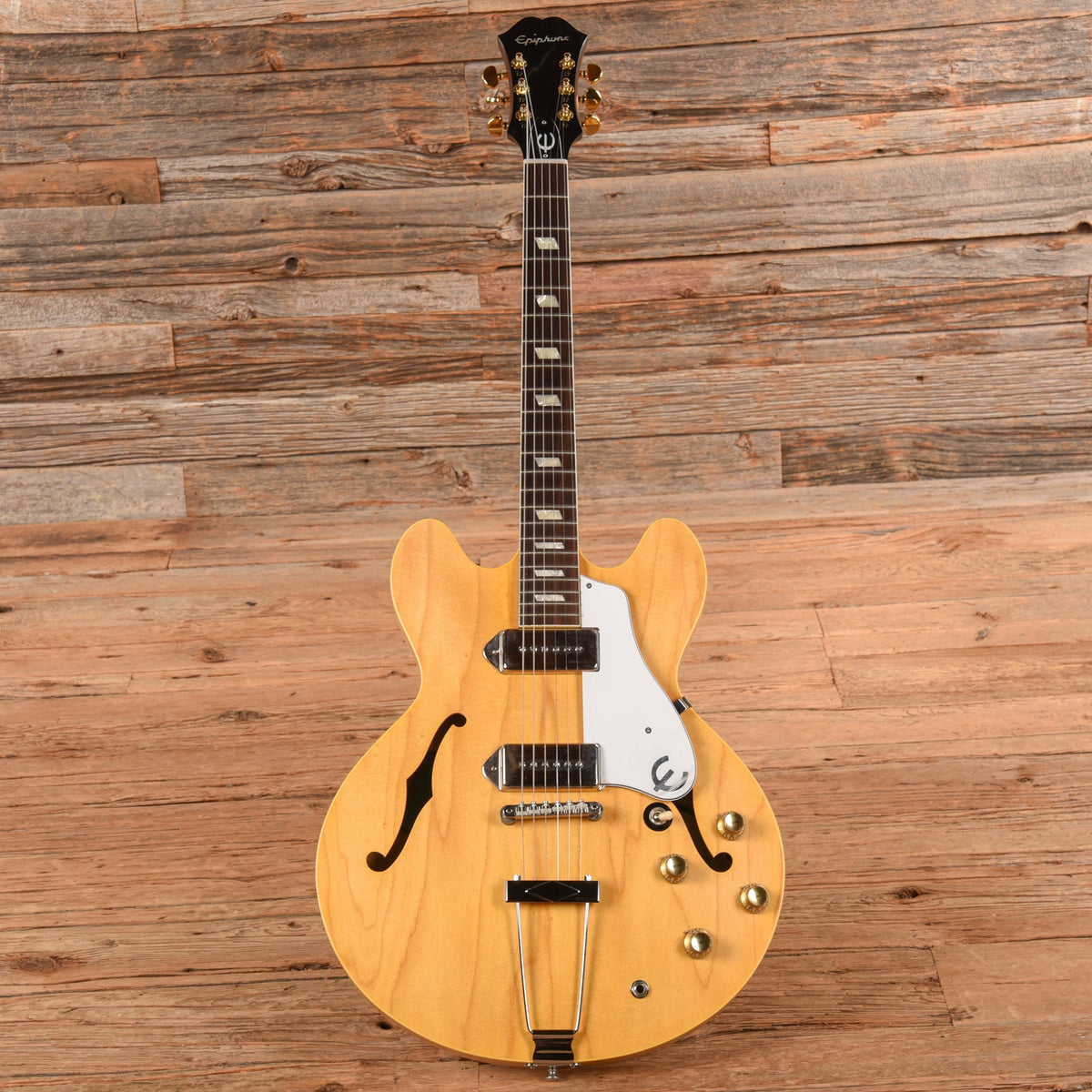 Epiphone Revolution Casino Natural - Dave Amato of REO Speedwagon - View 4 | MusicMarket