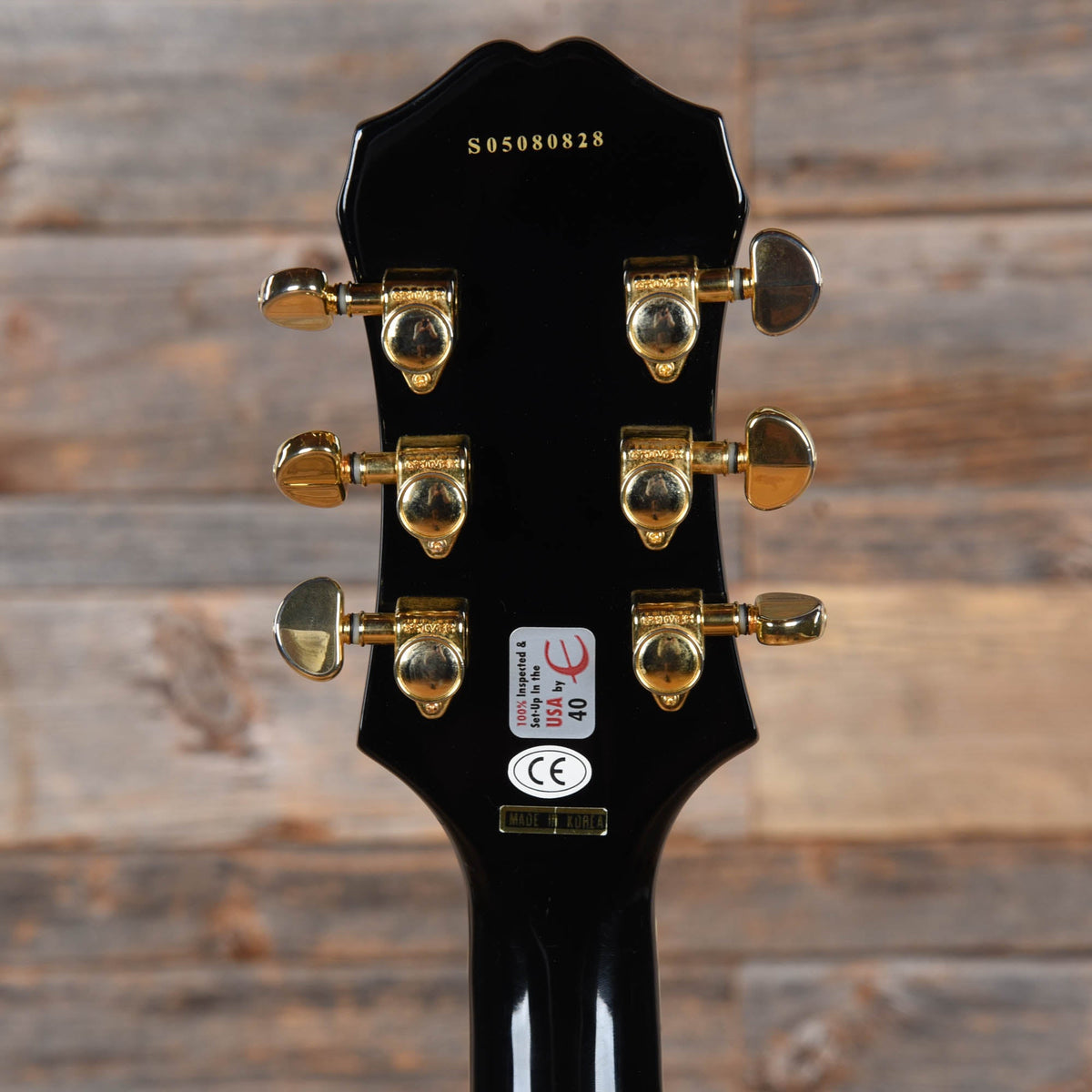 Epiphone Sheraton Black 2005 - View 7 | MusicMarket
