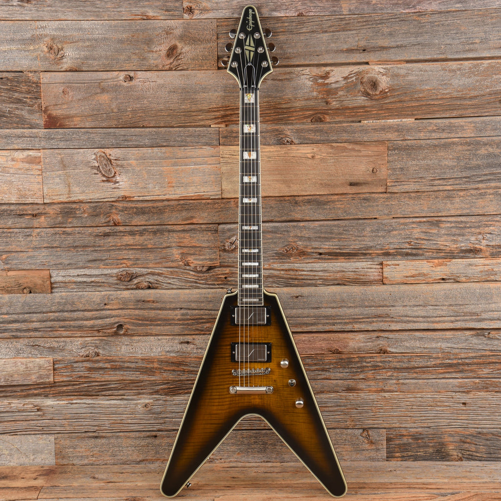 Epiphone Flying V Prophecy Yellow Tiger 2021 - View 4 | MusicMarket