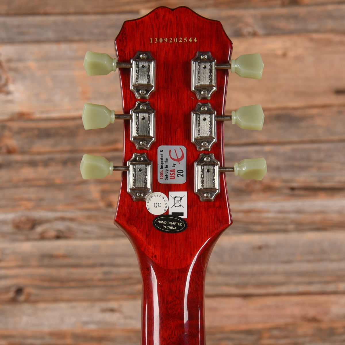 Epiphone G-400 Pro Cherry 2013 LEFTY - View 7 | MusicMarket