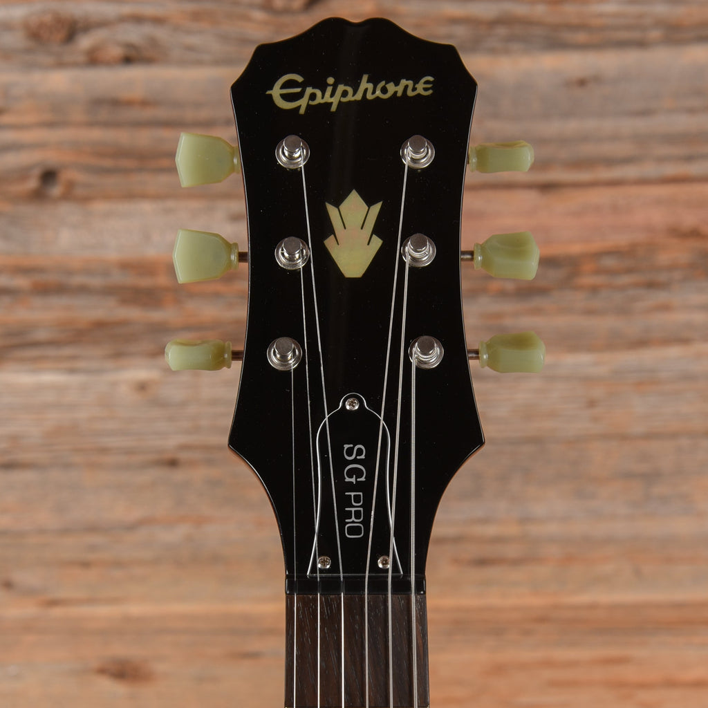 Epiphone G-400 Pro Cherry 2013 LEFTY - View 6 | MusicMarket