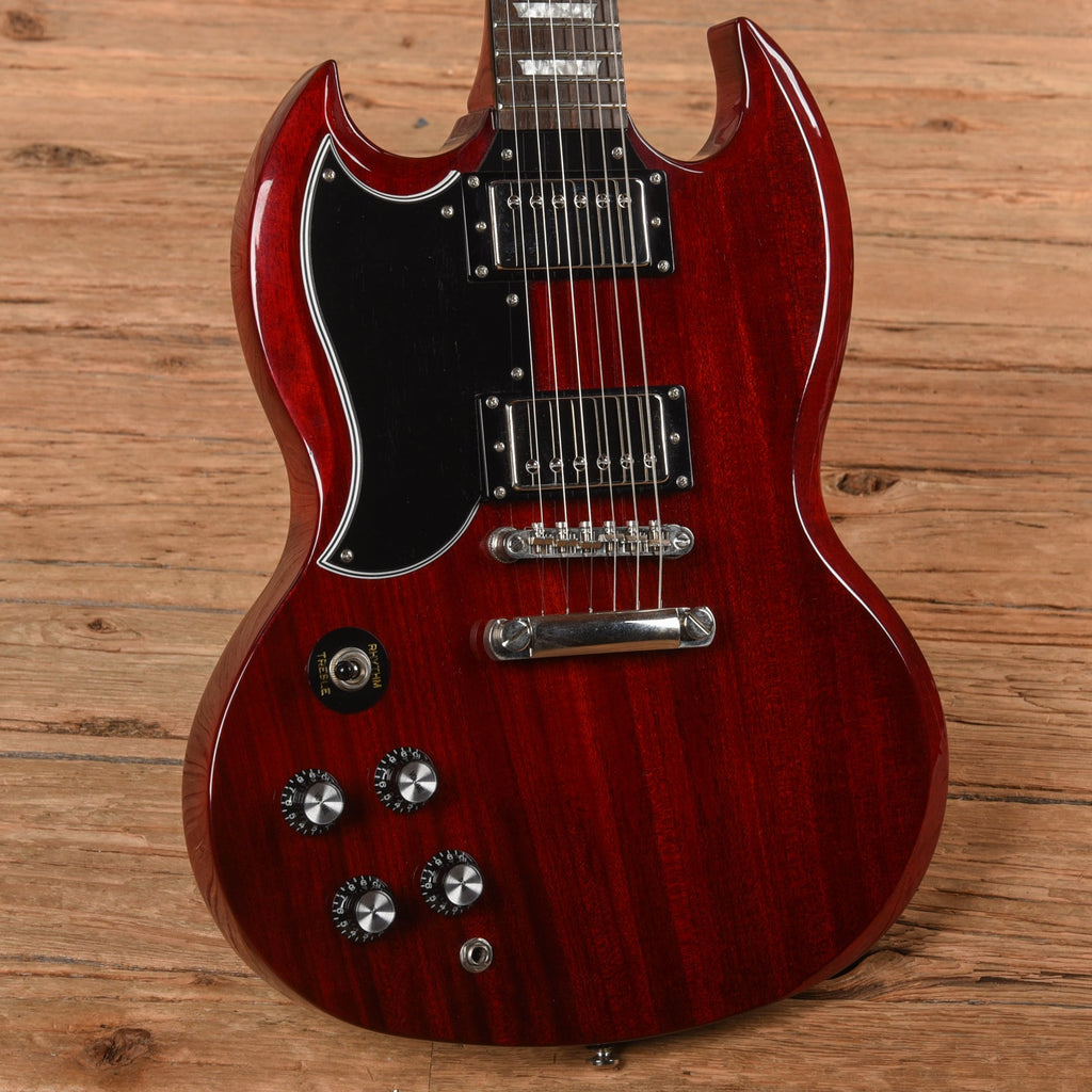 Epiphone G-400 Pro Cherry 2013 LEFTY - View 2 | MusicMarket
