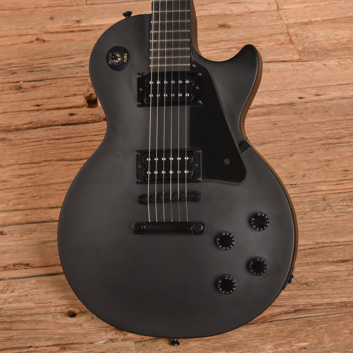 Epiphone Goth Les Paul Studio Satin Black 2017 - View 2 | MusicMarket