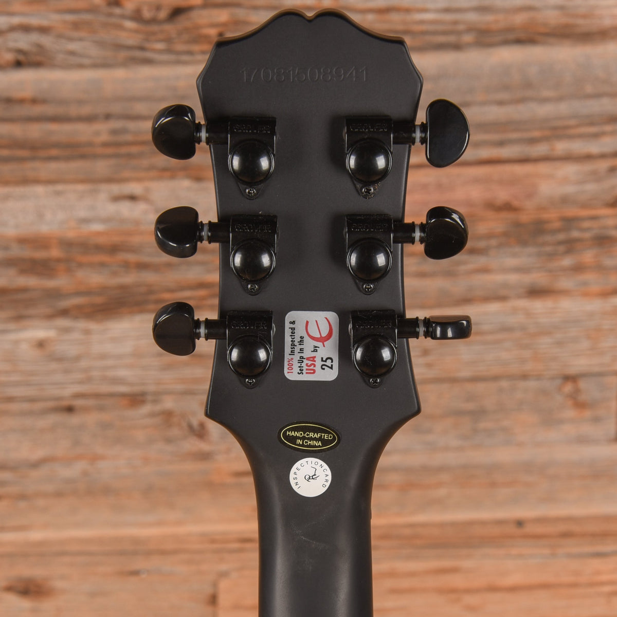 Epiphone Goth Les Paul Studio Satin Black 2017 - View 7 | MusicMarket