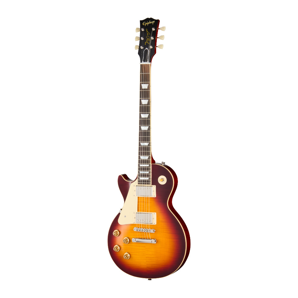 Epiphone Inspired by Gibson Custom 1959 Les Paul Standard Reissue LEFTY Deep Cherry Sunburst - View 3 | MusicMarket
