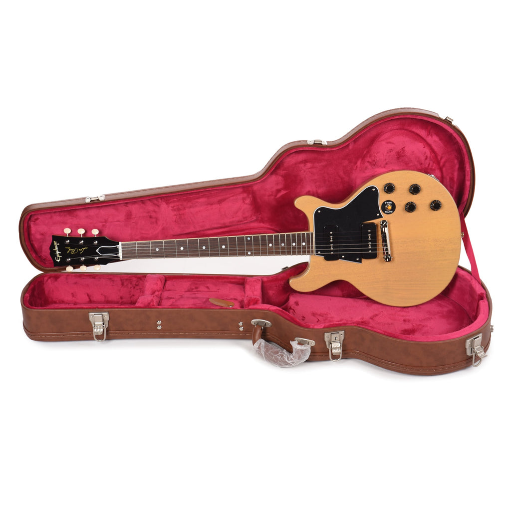Epiphone Inspired by Gibson Custom 1960 Les Paul Special Double Cut Reissue TV Yellow - View 9 | MusicMarket