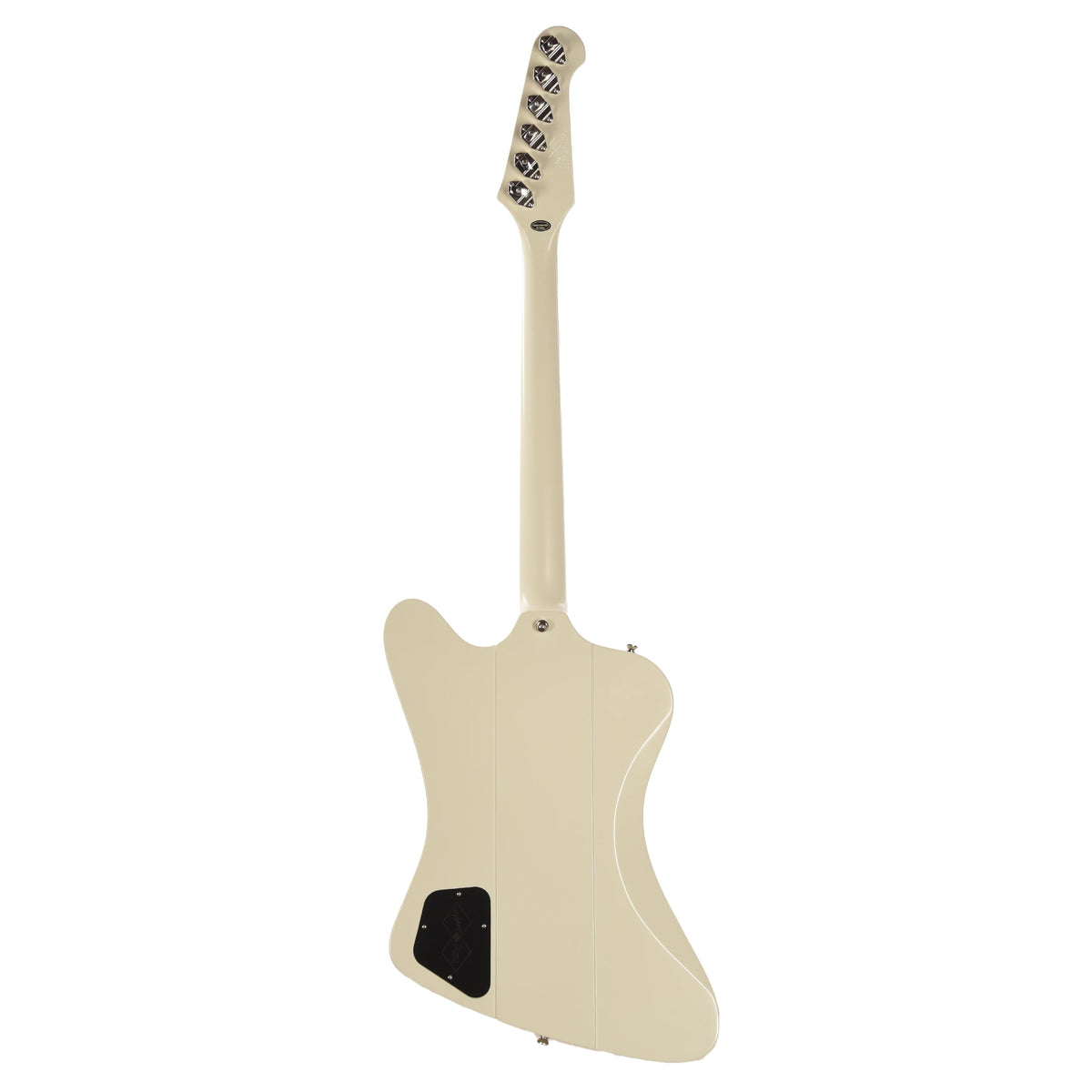 Epiphone Inspired by Gibson Custom 1963 Firebird V Reissue Vibrola Polaris White w/Maestro - View 5 | MusicMarket