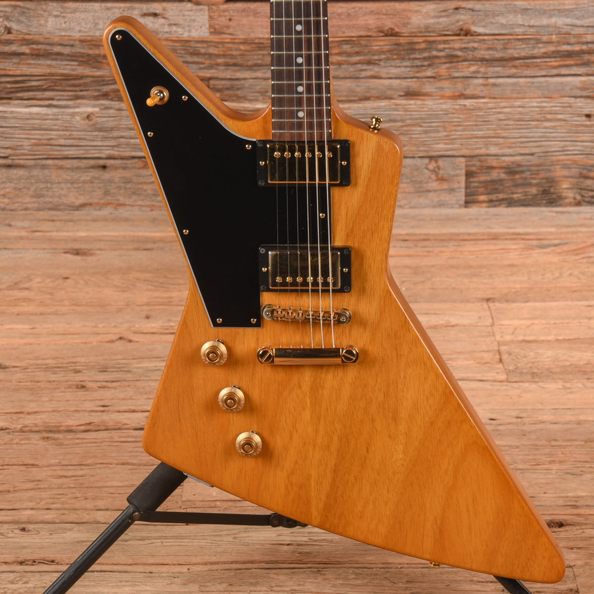 Epiphone "Inspired by Gibson Custom" '58 Korina Explorer Antique Natural 2022 LEFTY - MusicMarket