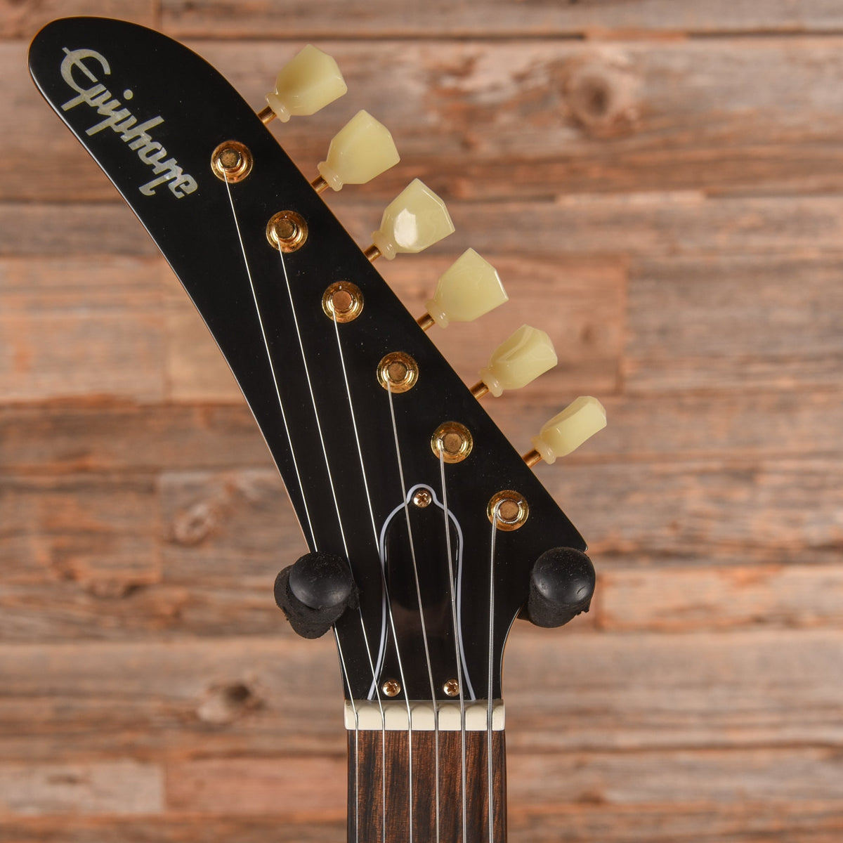 Epiphone "Inspired by Gibson Custom" '58 Korina Explorer Antique Natural 2022 LEFTY - View 6 | MusicMarket