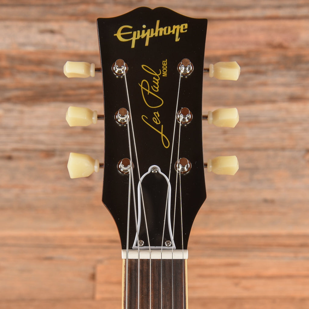 Epiphone "Inspired by Gibson Custom" '59 Les Paul Standard Washed Bourbon Burst 2024 - View 6 | MusicMarket