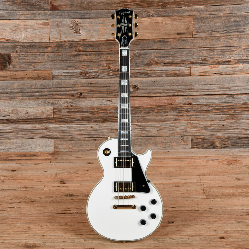 Epiphone Inspired by Gibson Custom Les Paul Custom Alpine White 2024 - View 4 | MusicMarket