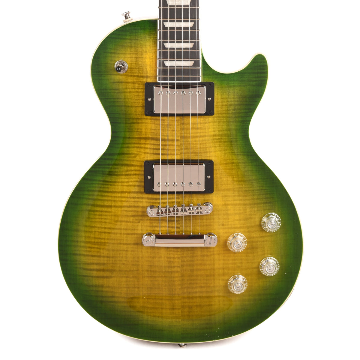 Epiphone Inspired by Gibson Modern Les Paul Modern Figured Iguana Burst - View 2 | MusicMarket