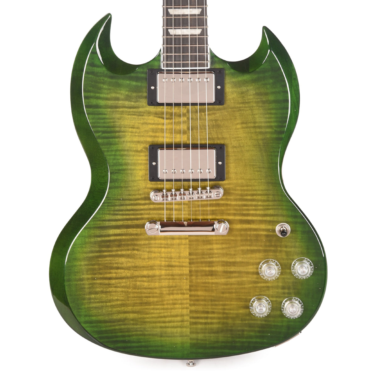 Epiphone Inspired by Gibson Modern SG Modern Figured Iguana Burst - View 2 | MusicMarket